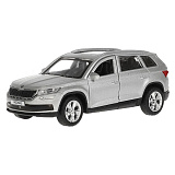 Модель машины Технопарк Skoda Kodiaq, серая матовая, инерционная