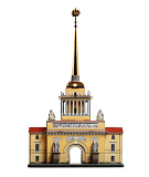 Сборная модель Умная Бумага Адмиралтейство. Санкт-Петербург, в миниатюре