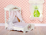 Набор ЯиГрушка Большая кровать с балдахином, матрасом и подушкой, коллекция Прованс
