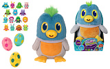 1TOY Дразнюка-Несушка игр.наб.мягк.игр.и 3 пласт.яйца с фиг.внутри, Несутка 10,16х12,7х20,32 см,показ.язык,кор. 14,5х11,6х23 см