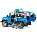 Внедорожник Bruder Land Rover Defender Полиция с фигуркой полицейского