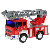 Пожарная машина Технопарк КамАЗ, свет, звук, 17 см, пластик