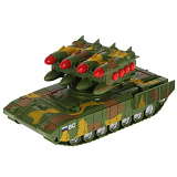 Военная техника Технопарк Ракетный танк, в камуфляже, инерционная, свет, звук, стреляет