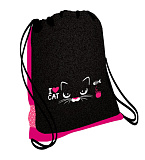 Мешок-рюкзак для обуви Belmil I Love Cat, с вент. сеткой, 35х43 см