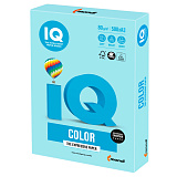 Бумага цветная IQ Сolor A3, большой формат, 297х420 мм, 80 г/м2, 500 л., пастель, голубая