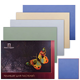 Папка для пастели/планшет Palazzo Бабочка, А2, 20 л., 4 цвета, 200 г/м2, тонированная бумага, твердая подложка