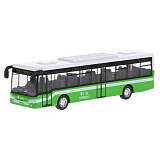 Автобус Технопарк бело-зелёный, инерционный