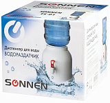 Кулер водораздатчик Sonnen TS-01, без нагрева и охлаждения, настольный, 1 кран, белый