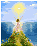 Картина по номерам Mariposa Девочка и солнце, 40*50 см