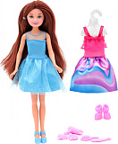 Кукла Funky Toys Мила со сменным платьем и аксессуарами, 23 см