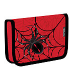 Пенал Belmil Spider Red and Black, с 2 отк. планками, ткань, на 30 предметов, 14х20х4 см