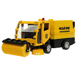 Модель Технопарк Уборочная машина, желтая, инерционная