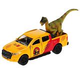 Модель машины Технопарк Ford Ranger пикап с динозавром, инерционная