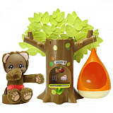 Игровой набор Zoopy Дерево с гнездом, с мишкой, 23 см