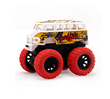 Машинка Funky Toys Die-cast Автобус, инерционная, на полном приводе, с красными колесами, 14.5 см
