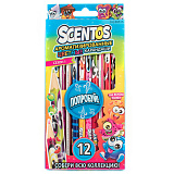 Ароматизированные цветные карандаши Scentos, 12 шт.