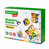 Магнитный конструктор Brauberg Kids Magnetic Blocks-26, 26 деталей