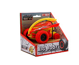 Машинка фрикционная Funky Toys Акула, 4х4, принт граффити, красная