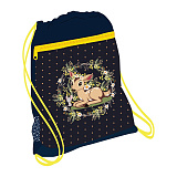 Мешок-рюкзак для обуви Belmil Magical Forest, с вент. сеткой и объем. карм. на молн., 35х43 см