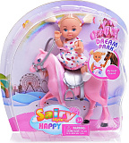 Кукла Defa Lucy Сайри с лошадкой, 10 см, в ассорт.