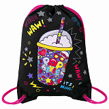 Мешок для обуви Brauberg Premium, Pop style, карман, подкладка, светоотражайка, 43х33 см