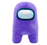 Плюшевая игрушка-фигурка YuMe Among us, супер, фиолетовая, 40 см
