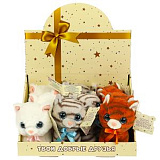 Мягкая игрушка Добрые игрушки Кошечки, 3 вида, 12 см, без чипа, ассорт.