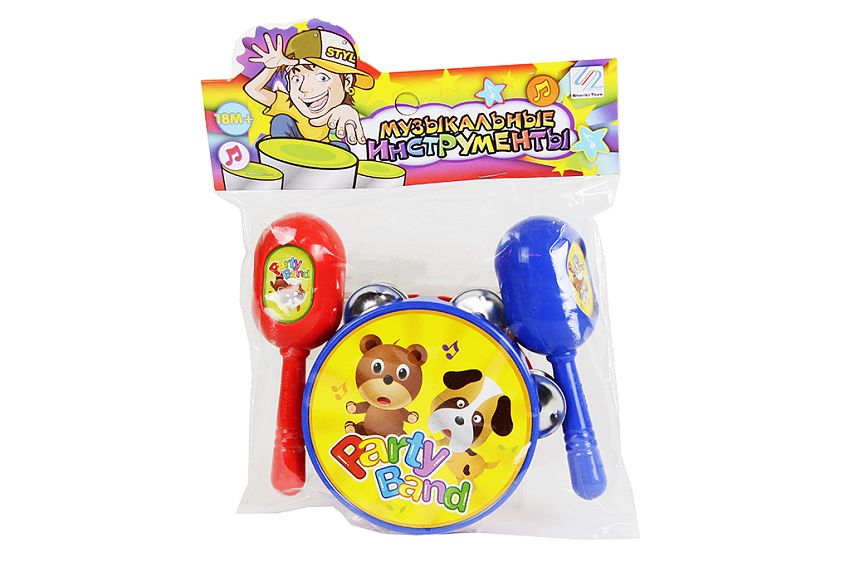 Набор музыкальных инструментов Бубен и маракасы - фото N3