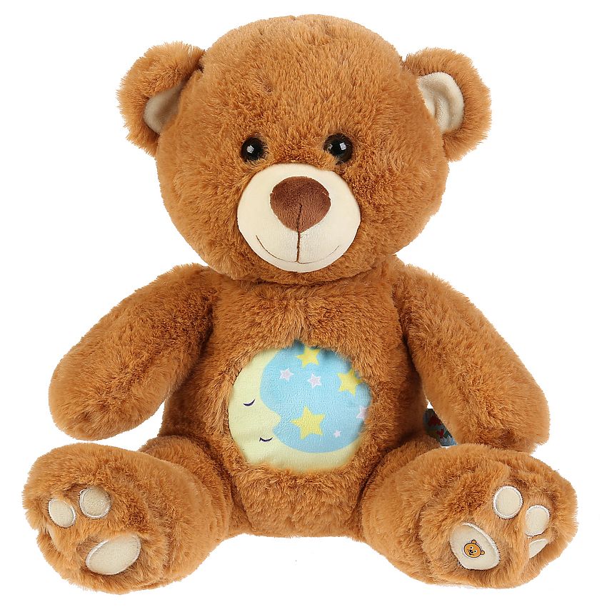 Мягкая игрушка-ночник Мульти-Пульти Лунный Медвежонок, со светом, 5 колыб., 25 см. фото N2