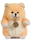 Мягкая игрушка Lapkin Толстый кот, 16 см, рыжий