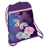 Мешок-рюкзак для обуви Belmil My Butterfly, с вент. сеткой и объем. карм. на молн., 35х43 см
