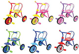 Велосипед Moby Kids Друзья, 3х-кол., 9/8' кол., 6 цветов, двухцветные