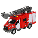 Модель машины Технопарк ГАЗон Next пожарная автоцистерна, пластиковая, инерционная, свет, звук