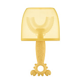 Детская U-образная зубная щетка Roxy-Kids Little Crab, с ограничителем, для малышей, желтый