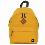 Рюкзак Brauberg универсальный, сити-формат, один тон, желтый, 20 литров, 41х32х14 см