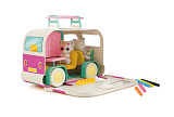 Игровой набор Фуззики Домик на колесах, розового цвета