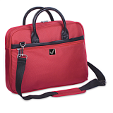Сумка-портфель Brauberg Dialog, с отделением для ноутбука 15.6, 3 кармана, красная, 40х30х7 см