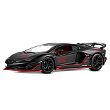 Модель автомобиля Автопанорама Lamborghini SVJ, черная, 1/24