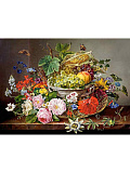 Пазл Castorland Натюрморт с цветами и фруктами, 2000 дет.