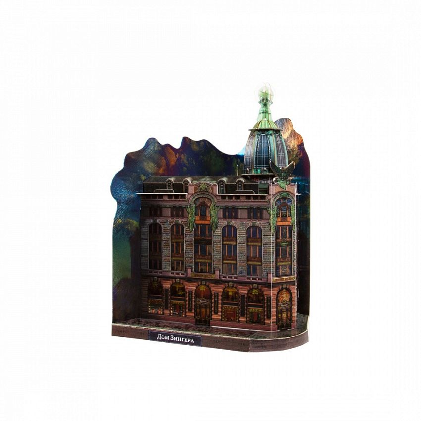 Сборная модель из картона Дом Зингера. Санкт-Петербург - фото