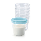 Набор контейнеров Happy Baby для молока и дет. питания, 6 шт., 180 мл