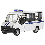 Модель машины Технопарк ГАЗель Next Citiline, Полиция, инерционная, свет, звук
