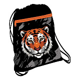 Мешок-рюкзак для обуви Belmil Wild Tiger, с вент. сеткой и объем. карм. на молн., 35х43 см