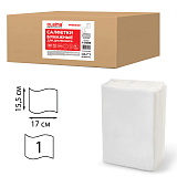 Салфетки Laima Premium N2, бумажные, для диспенсера, 1-слойные, 30 пачек по 100 шт., 17x15,5 см, белые