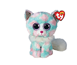 Мягкая игрушка TY Кошка Опал, пастельного цвета, 15 см