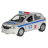 Модель машины Технопарк Renault Sandero, Полиция, инерционная