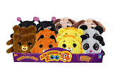 1toy Дразнюка Zoo плюш.игр.,6 видов,12 шт.в д/б,микс 2, 46х34х10 см.