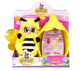 Интерактивная игрушка Bush baby world Пчелка Бри, плюшевая, 20 см, шевелит усиками, вращает глазками