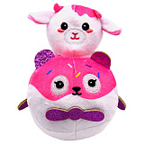 Мягкая игрушка Funky Plush Кенга. Козленок и розовый мишка, 15 см