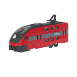 Модель вагона Технопарк Экспресс красный, инерционная